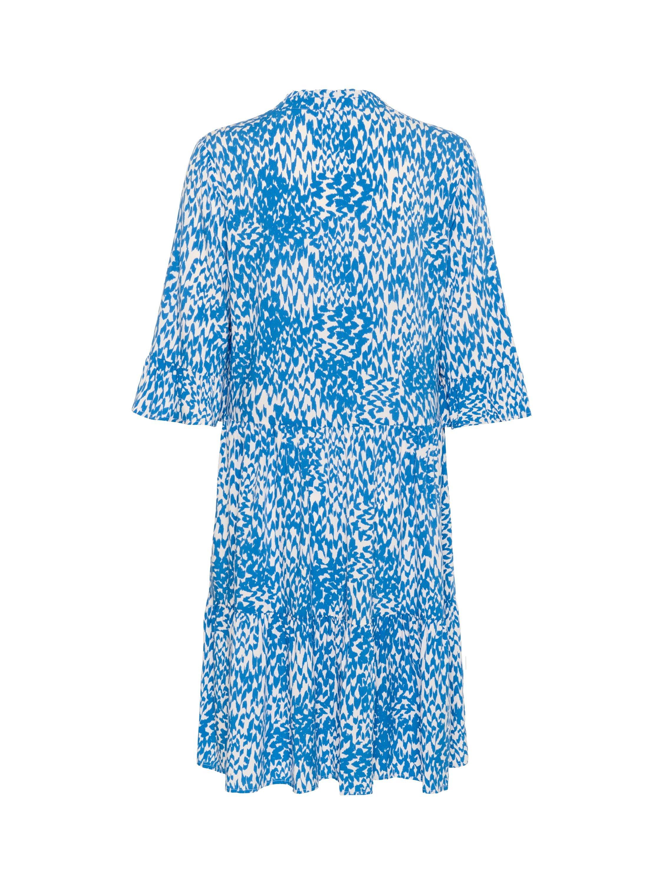 Product image 6 of 6, which shows Saint Tropez Eda Tiered Midi Dress, Blue/Multi, XS