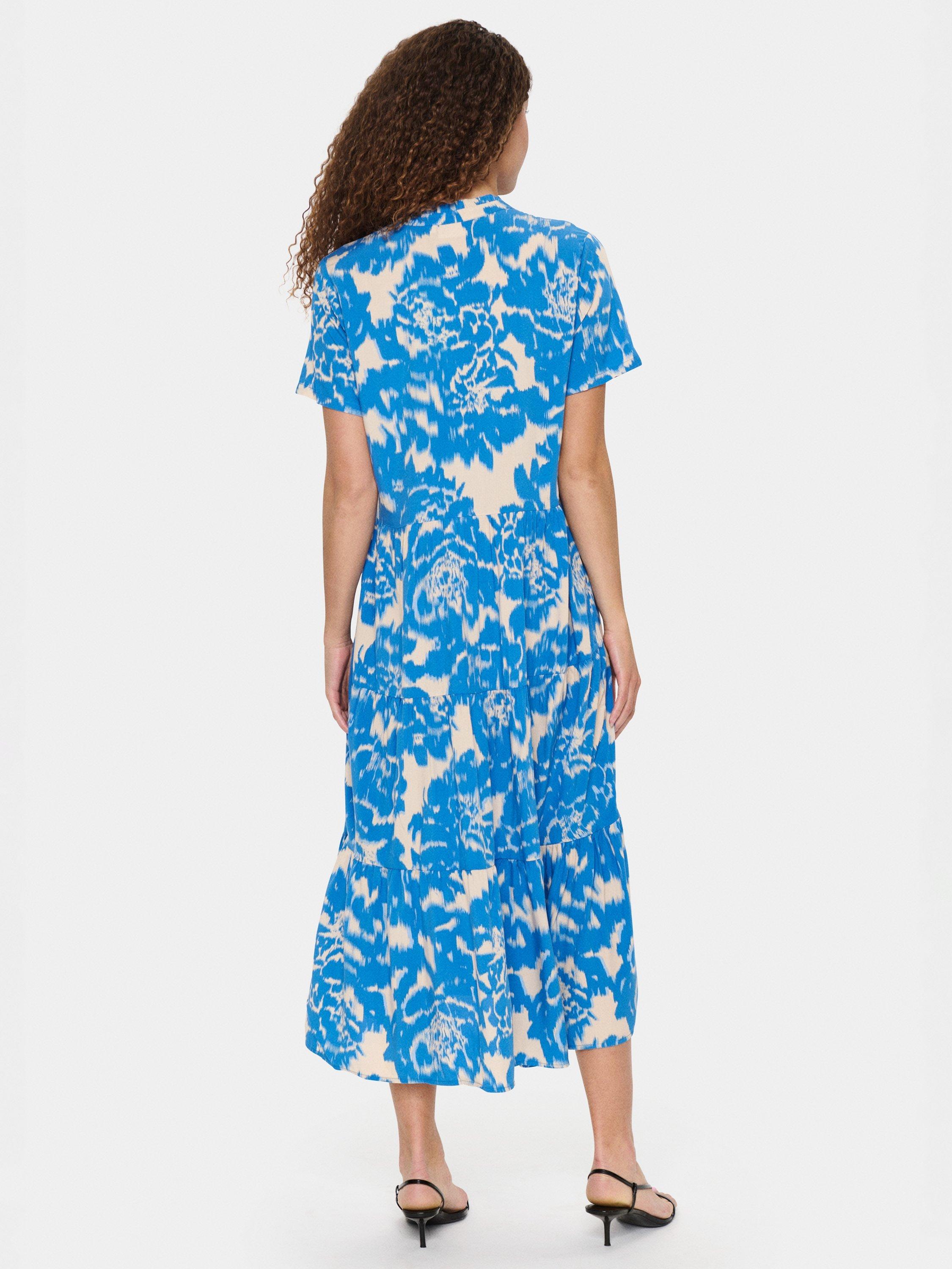 Product image 2 of 3, which shows Saint Tropez Eda Floral A-Line Midi Dress, Blue/Multi, M
