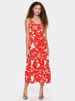 Saint Tropez Eda Floral Maxi Dress, Red/Multi