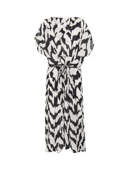 Saint Tropez Eya Abstract Print Dress, Black Monochrome, Black Monochrome