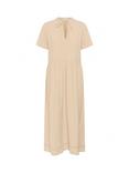 Saint Tropez Kalinda Cotton Tie Neck A-Line Midi Dress, Irish Cream