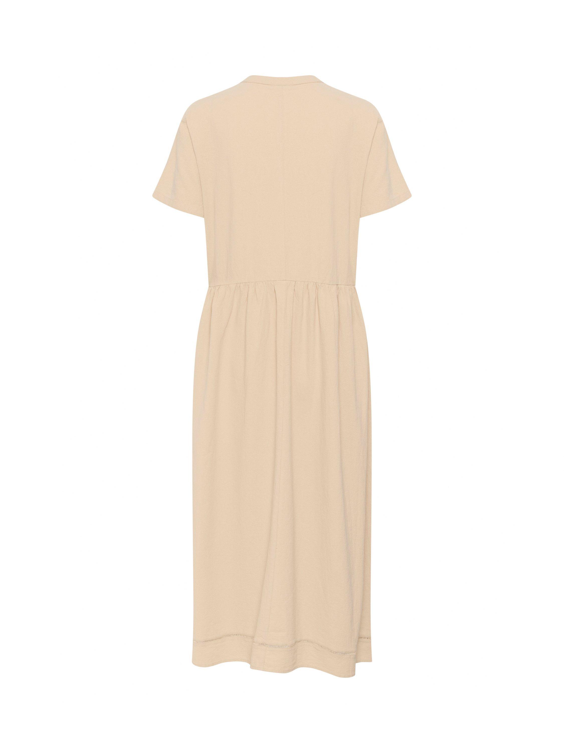 Product image 2 of 2, which shows Saint Tropez Kalinda Cotton Tie Neck A-Line Midi Dress, Irish Cream, S