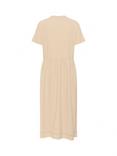 Saint Tropez Kalinda Cotton Tie Neck A-Line Midi Dress, Irish Cream