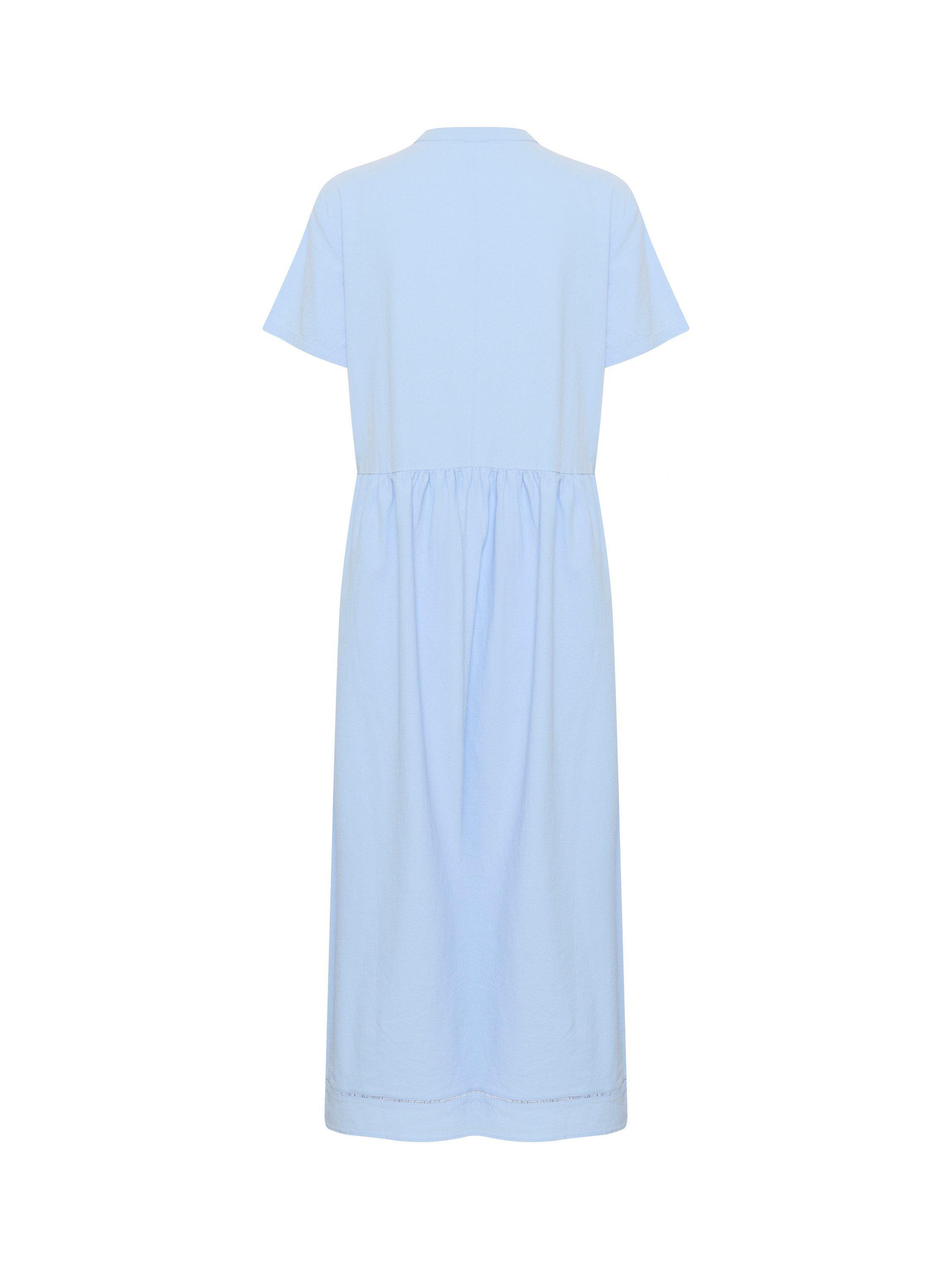 Product image 2 of 2, which shows Saint Tropez Kalinda Cotton Tie Neck A-Line Midi Dress, Chambray Blue, XS