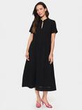 Saint Tropez Kalinda Cotton Tie Neck A-Line Midi Dress