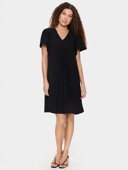 Saint Tropez Katha V-Neck Dress, Black, Black