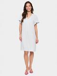 Saint Tropez Katha Stripe V-Neck Dress, Blue Fog/Multi