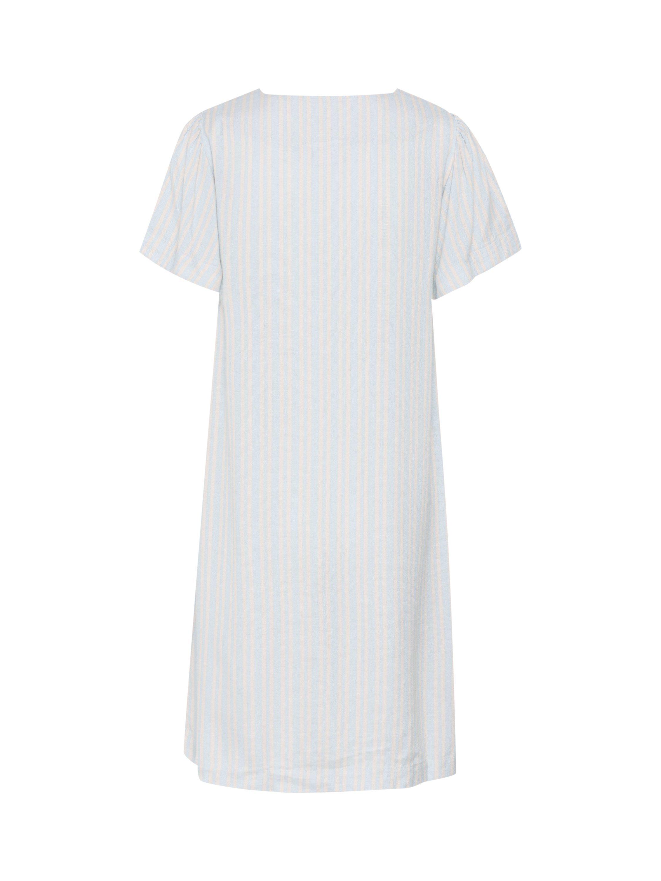 Product image 6 of 6, which shows Saint Tropez Katha Stripe V-Neck Dress, Blue Fog/Multi, XS