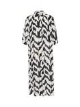 Saint Tropez Kelsie Abstract Shirt Dress, Black/Multi