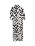 Saint Tropez Kelsie Abstract Shirt Dress, Black/Multi