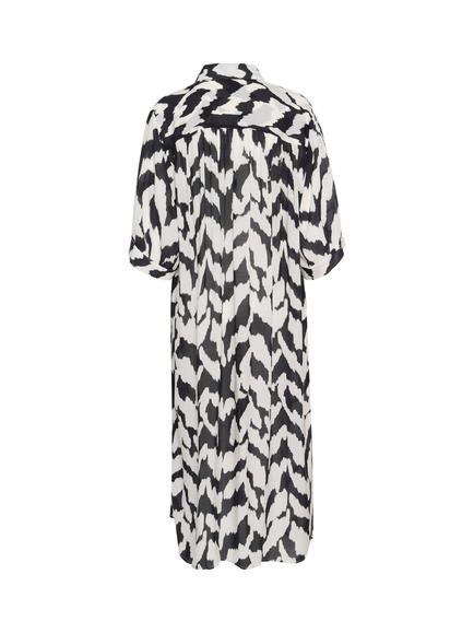Saint Tropez Kelsie Abstract Shirt Dress, Black/Multi - view 2, Black/Multi