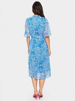 Saint Tropez Kesia Abstract Midi Dress, Blue/Multi - view 2, Blue/Multi