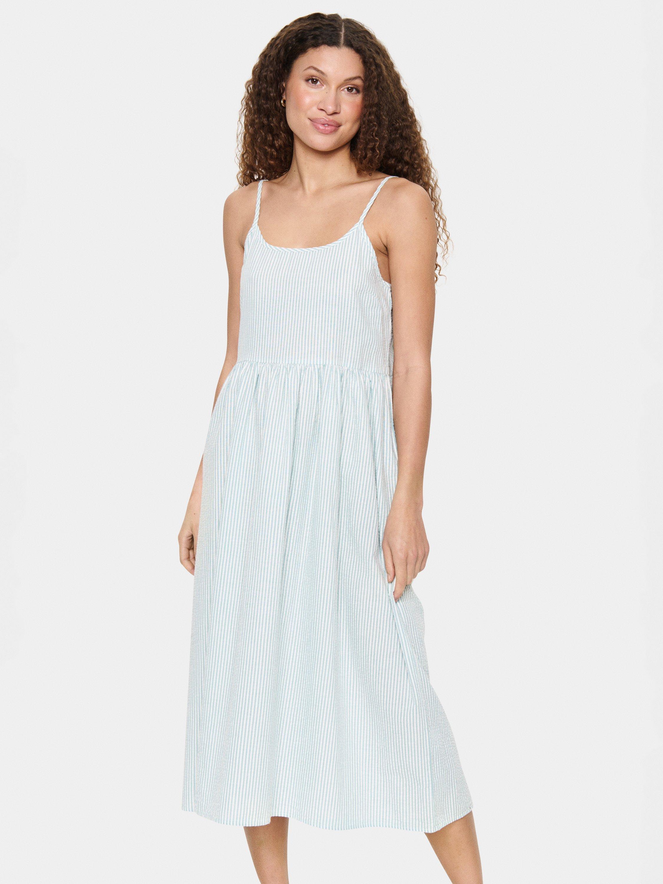 Product image 3 of 5, which shows Saint Tropez Kira Scoop Neck Sleeveless Midi Dress, Reef Waters, L