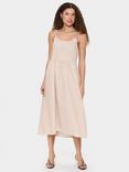Saint Tropez Kira Scoop Neck Sleeveless Midi Dress, Brown Sugar
