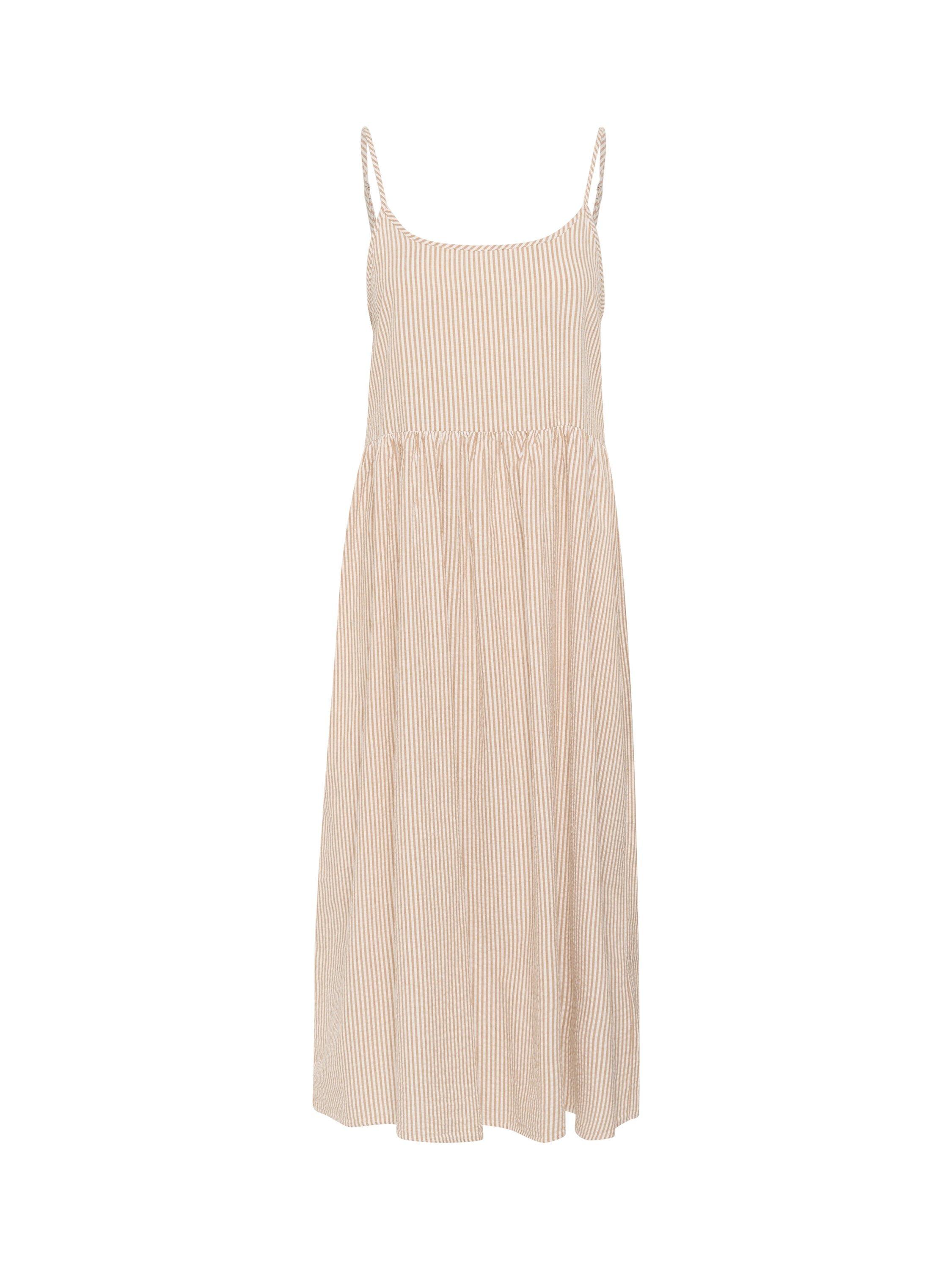 Product image 4 of 5, which shows Saint Tropez Kira Scoop Neck Sleeveless Midi Dress, Brown Sugar, S