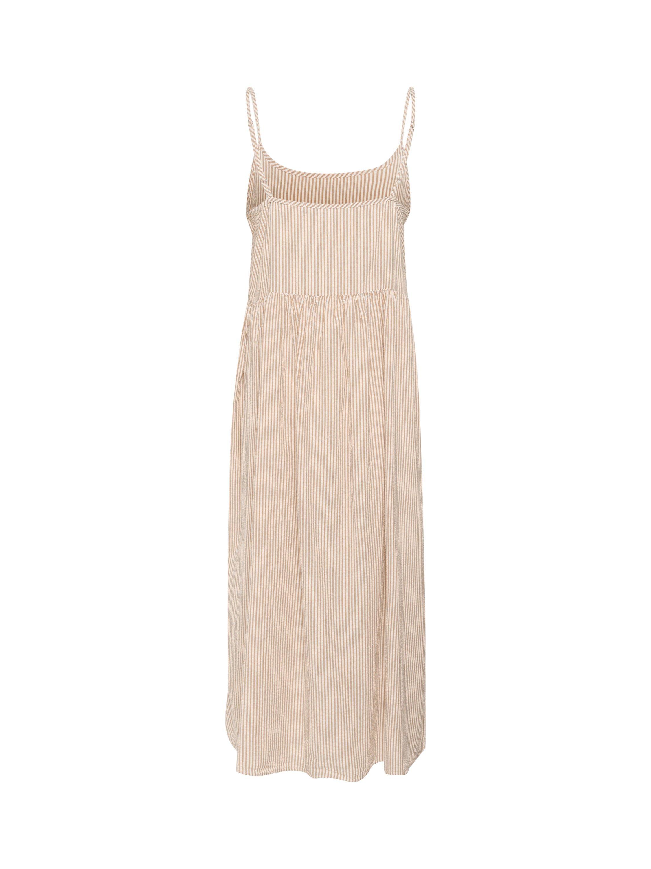 Product image 5 of 5, which shows Saint Tropez Kira Scoop Neck Sleeveless Midi Dress, Brown Sugar, S