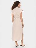 Saint Tropez Kira Stripe Shirt Midi Dress, Brown Sugar