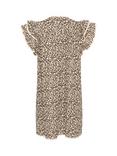 Saint Tropez Kirby Leopard Print Frill Mini Dress, Creme/Multi