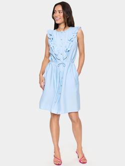Saint Tropez Klaudia Ruffle Sleeveless Dress, Chambray Blue