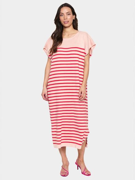 Saint Tropez Mila Stripe Midi Dress, Pink/Multi