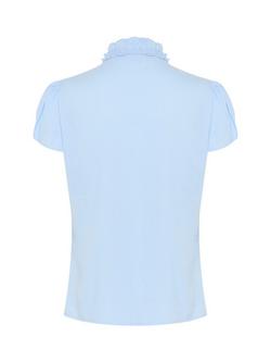 Saint Tropez Elli Ruffle Top - view 2, Chambray Blue