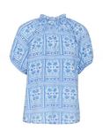 Saint Tropez Kaisa Paisley Tile Top, Blue/Multi
