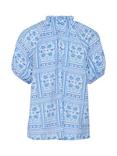 Saint Tropez Kaisa Paisley Tile Top, Blue/Multi