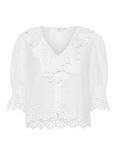 Saint Tropez Kaita Cotton Embroidered Shirt, Bright White