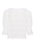 Saint Tropez Kaita Cotton Embroidered Shirt, Bright White