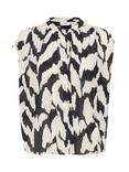Saint Tropez Kelsie Abstract Shirt, Black/Multi