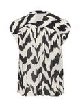 Saint Tropez Kelsie Abstract Shirt, Black/Multi