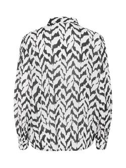 Saint Tropez Vega Monochrome Strokes Shirt, Black/Multi - view 2, Black/Multi