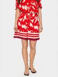 Saint Tropez Khloe Floral High Waisted Shorts, Red/Multi