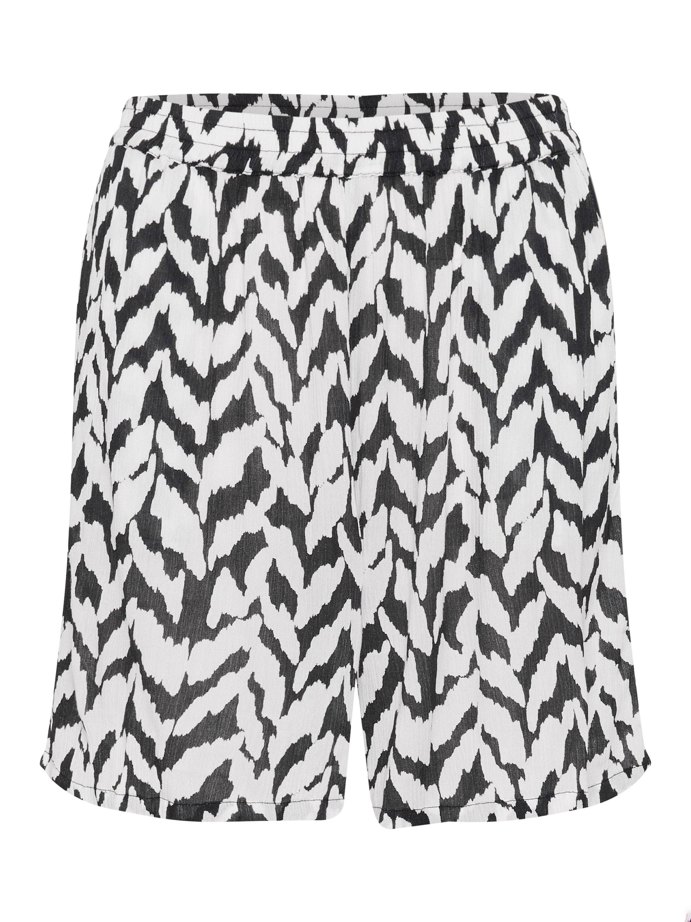 Product image 1 of 2, which shows Saint Tropez Vega Monochrome Strokes Shorts, Black/Multi, XS