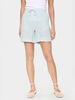 Saint Tropez Kira Stripe Tie Waist Shorts, Reef Waters