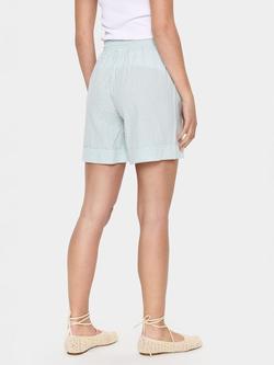 Saint Tropez Kira Stripe Tie Waist Shorts - view 2, Reef Waters