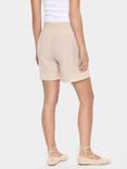 Saint Tropez Kira Stripe Tie Waist Shorts, Brown Sugar