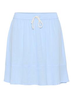Saint Tropez Elli Drawstring Mini Skirt, Chambray Blue, Chambray Blue