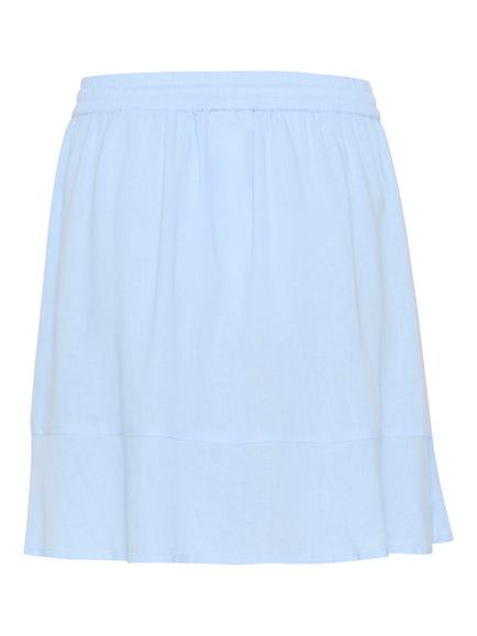 Saint Tropez Elli Drawstring Mini Skirt, Chambray Blue - view 2, Chambray Blue
