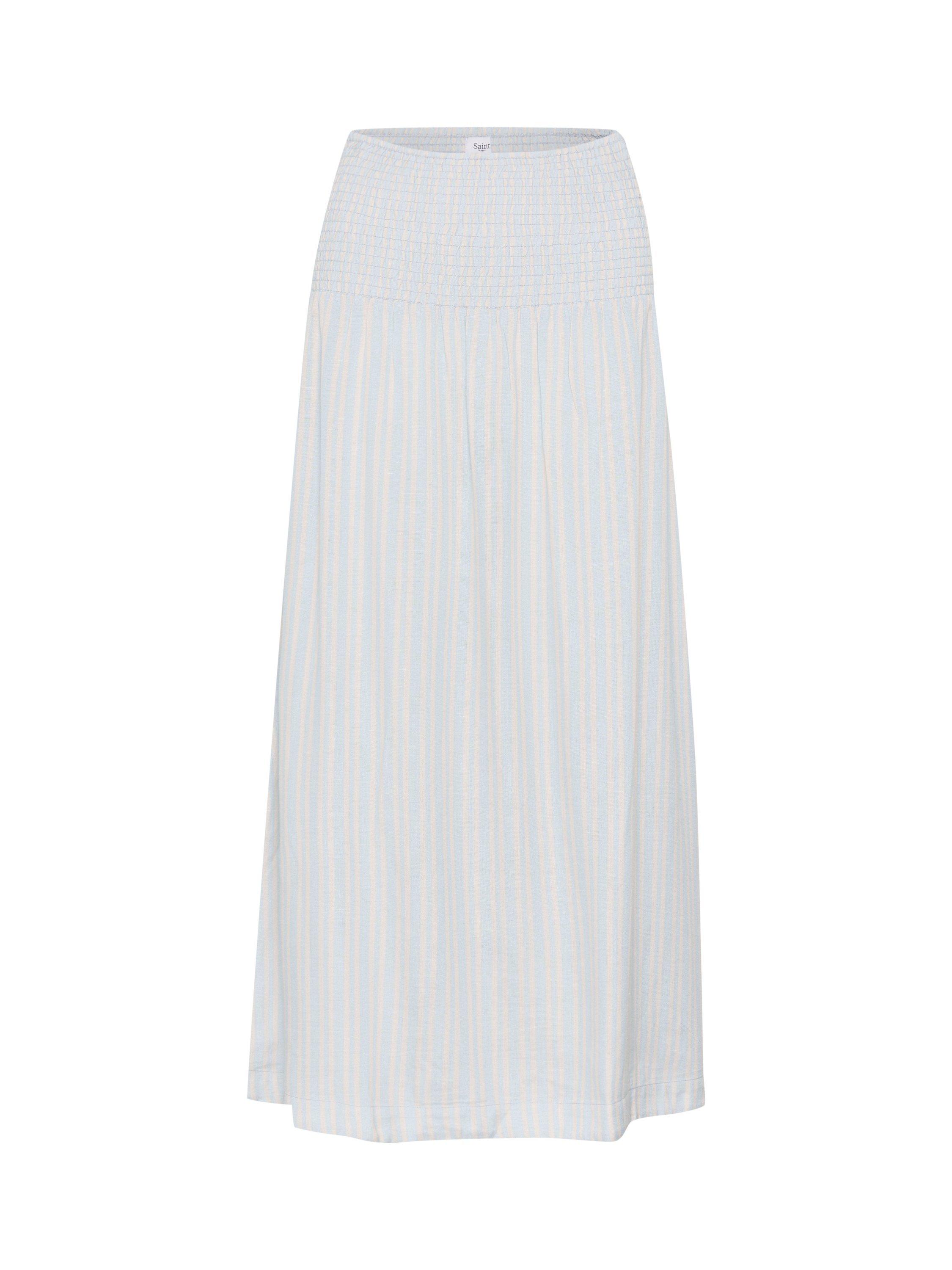 Product image 1 of 2, which shows Saint Tropez Katha Stripe Maxi Skirt, Blue Fog/Multi, S