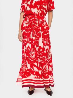 Saint Tropez Khloe Floral Flared Maxi Skirt, Red/Multi, Red/Multi