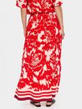 Saint Tropez Khloe Floral Flared Maxi Skirt, Red/Multi