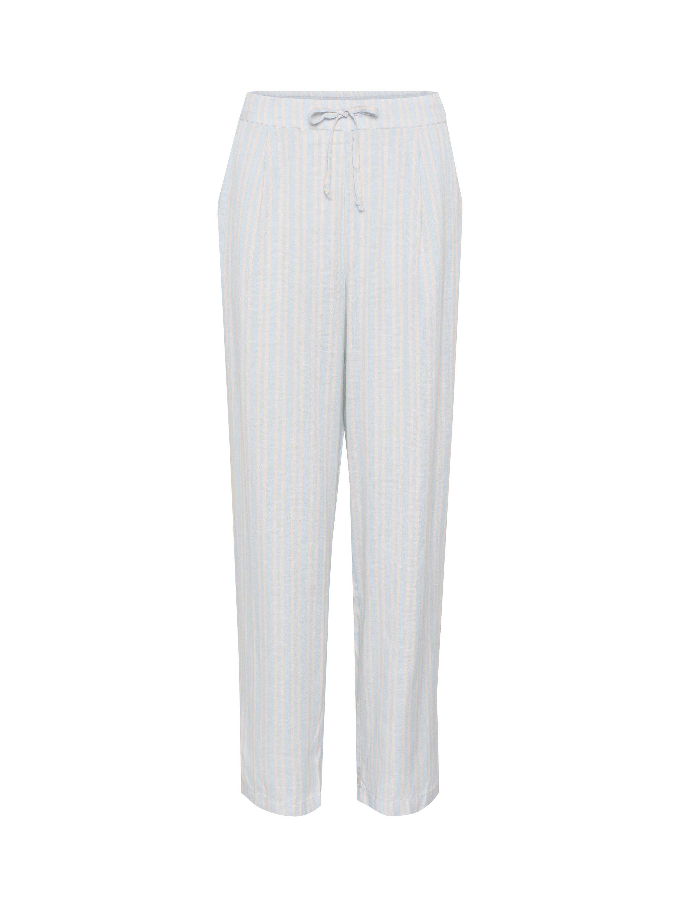Product image 5 of 6, which shows Saint Tropez Katha Stripe Straight Trousers, Blue Fog/Multi, XS