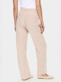 Saint Tropez Kira Stripe Trousers, Mid Brown - view 2, Mid Brown