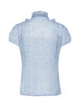 Saint Tropez Lilja Crinkle Short Sleeve Shirt, Chambray Blue/Multi