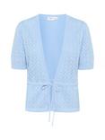 Saint Tropez Karna Pointelle Tie Front Cardigan
