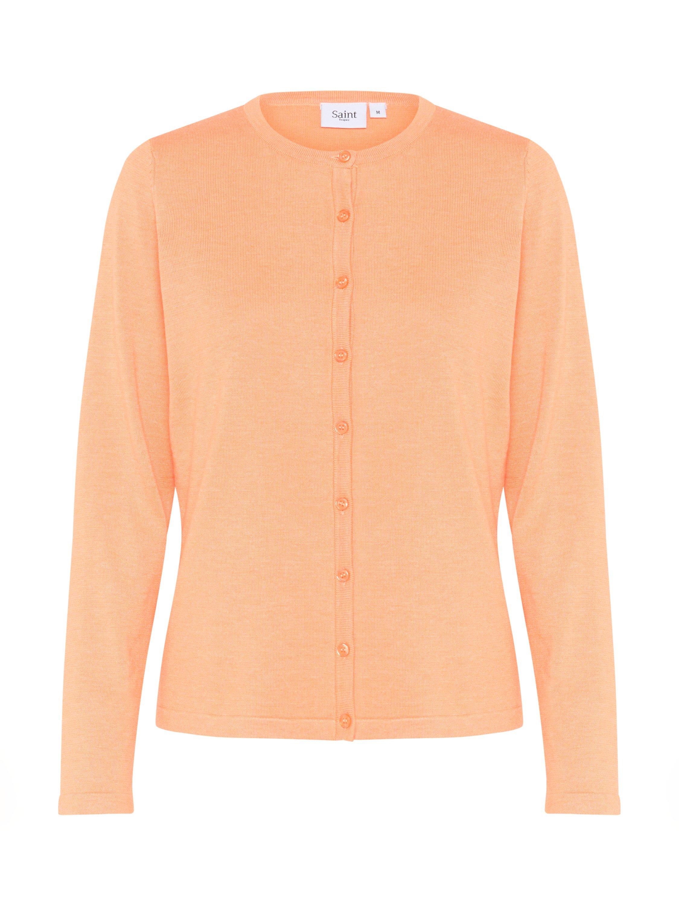 Product image 5 of 6, which shows Saint Tropez Mila Round Neck Long Sleeve Cardigan, Bird Of Paradise, XS