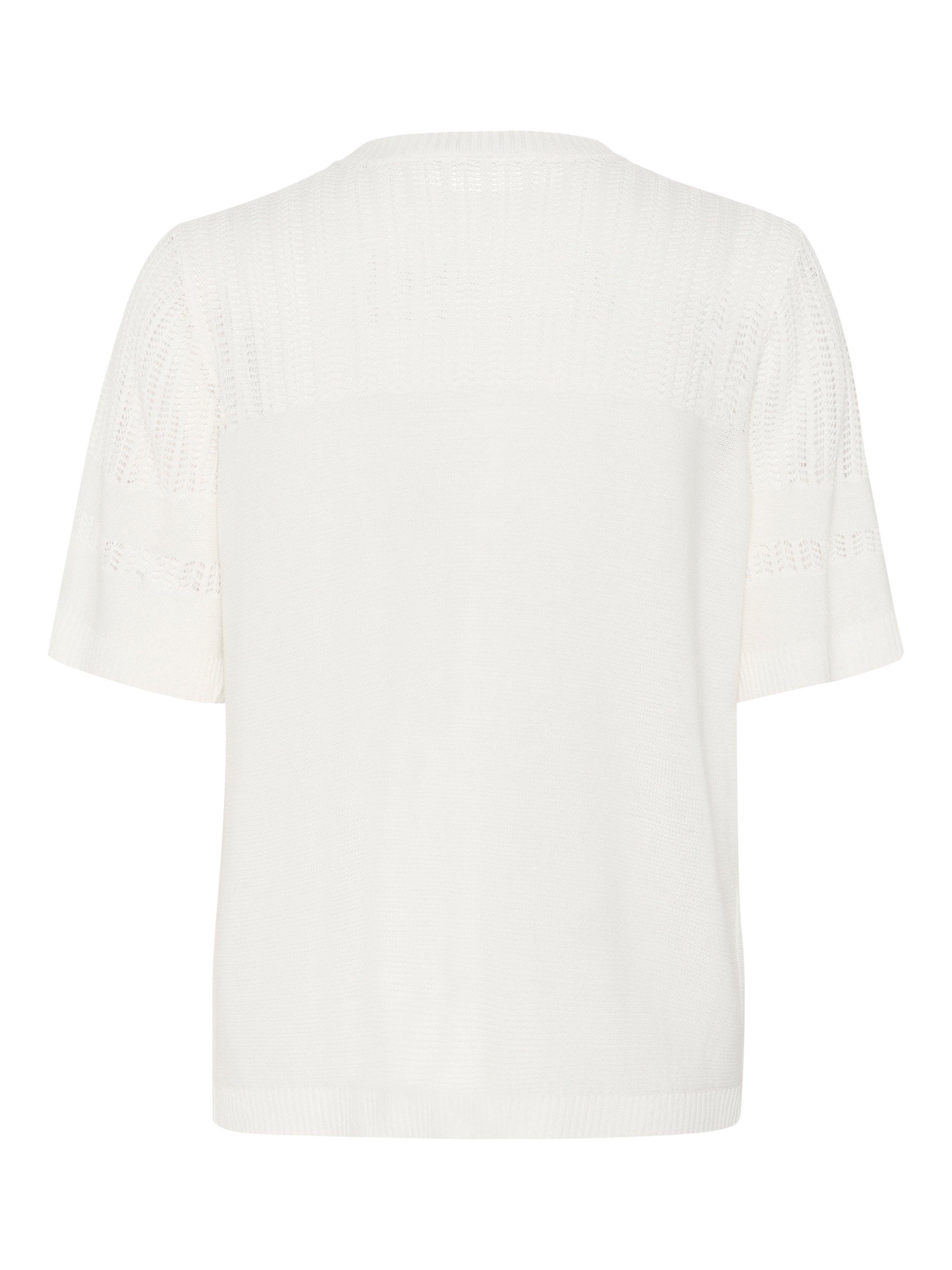 Product image 2 of 2, which shows Saint Tropez Konstansia Textured Short Sleeve Jumper, White, S