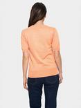 Saint Tropez Mila Short Sleeve Jumper, Orange