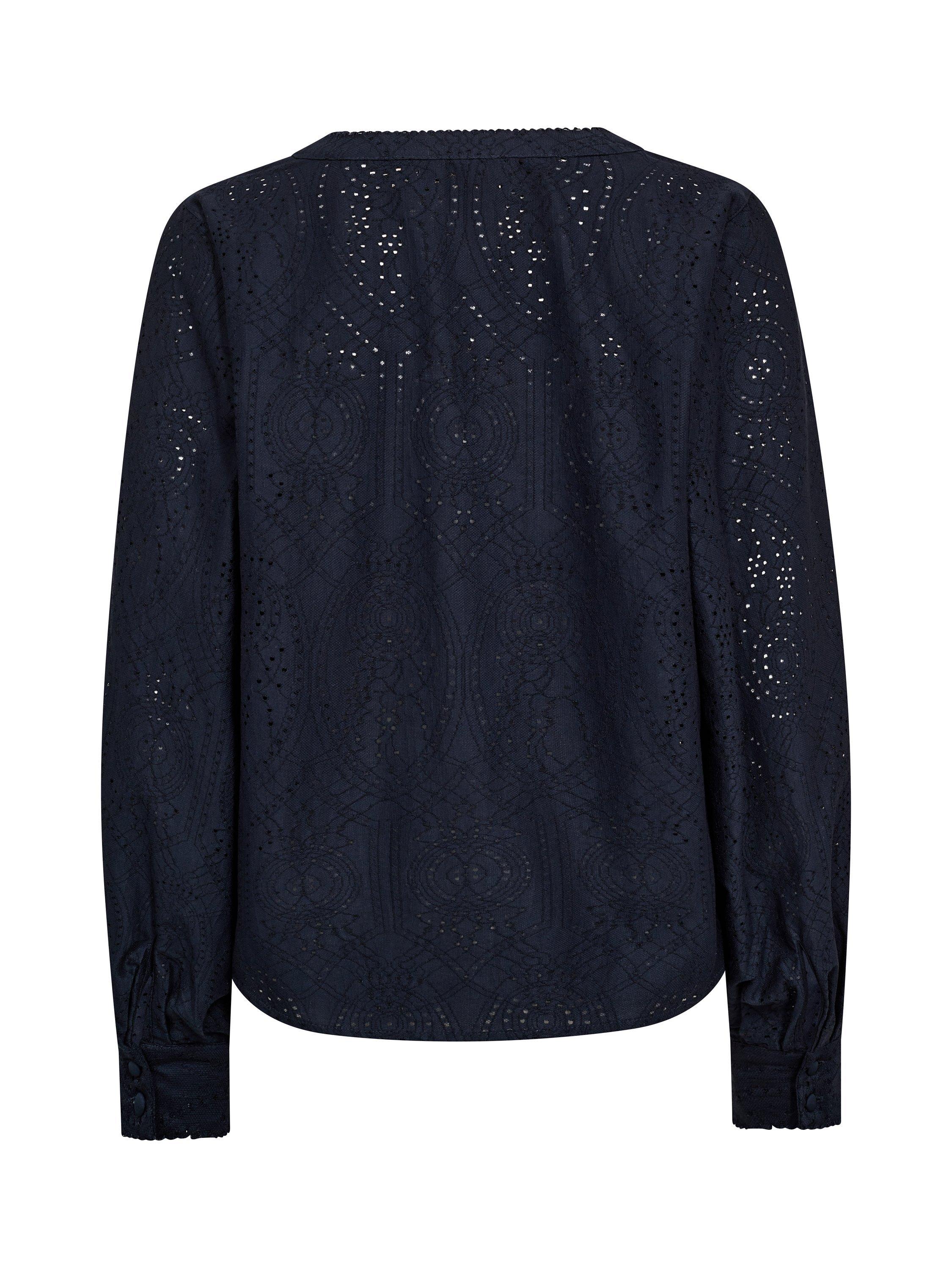 Product image 2 of 2, which shows MOS MOSH Yen Sina Lace Top, Navy, XS
